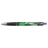 Penseelstreken tinten groene naam met monogram pen (Achterkant)