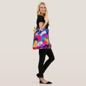 penseelstreken tote bag (Op model)