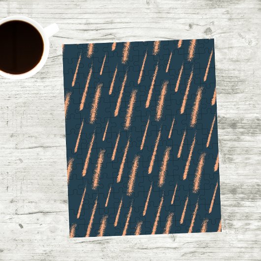 Penseelstreken van een moeilijk gevoel legpuzzel