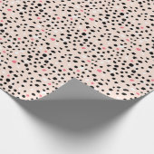 penseelstreken van inkt: artistieke structuur cadeaupapier (Hoek)