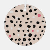 penseelstreken van inkt: artistieke structuur glas ornament (Achterkant)