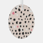 penseelstreken van inkt: artistieke structuur glas ornament (Voorkant Rechts)