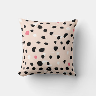 penseelstreken van inkt: artistieke structuur kussen