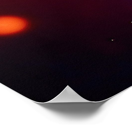 Penseelstreken van stralende dromen poster (Hoek)