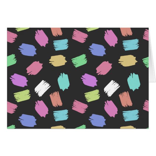 Penseelstreken verven, kleurrijke penseelstreken (Voorkant Horizontaal)