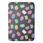 Penseelstreken verven, kleurrijke penseelstreken badmat (Voorkant Verticaal)