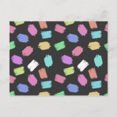 Penseelstreken verven, kleurrijke penseelstreken briefkaart (Voorkant)