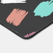 Penseelstreken verven, kleurrijke penseelstreken bureaumat (Hoek)