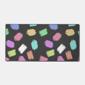 Penseelstreken verven, kleurrijke penseelstreken bureaumat (Voorkant)