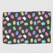 Penseelstreken verven, kleurrijke penseelstreken golfhanddoek (Horizontaal)