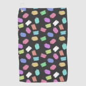 Penseelstreken verven, kleurrijke penseelstreken golfhanddoek (Voorkant)