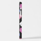 Penseelstreken verven, kleurrijke penseelstreken iPhone hoesje (Linkerkant)