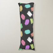 Penseelstreken verven, kleurrijke penseelstreken lichaamskussen (Voorkant Verticaal)