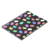 Penseelstreken verven, kleurrijke penseelstreken notitieboek (Linkerzijde)