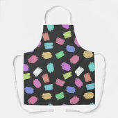 Penseelstreken verven, kleurrijke penseelstreken schort (Voorkant)