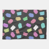 Penseelstreken verven, kleurrijke penseelstreken theedoek (Horizontaal)