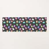 Penseelstreken verven, kleurrijke penseelstreken yogamat (Achterkant (horizontaal))