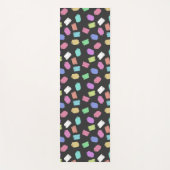 Penseelstreken verven, kleurrijke penseelstreken yogamat (Voorkant)