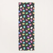 Penseelstreken verven, kleurrijke penseelstreken yogamat (Achterkant)