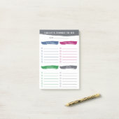 Penseelstreken Vier categorieën om te doen lijst Post-it® Notes (Op bureau)