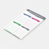 Penseelstreken Vier categorieën om te doen lijst Post-it® Notes (Schuin)