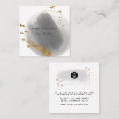 Penseelstreken - Visitekaartje van de Doodle Squar (Voorkant / Achterkant)