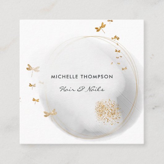 Penseelstreken - Visitekaartje van de Doodle Squar (Voorkant)