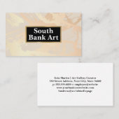 Penseelstreken voor artiesten | Abstracte lagen Visitekaartje (Voorkant / Achterkant)