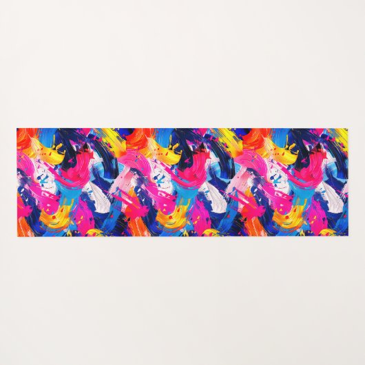 penseelstreken yogamat (Achterkant (horizontaal))