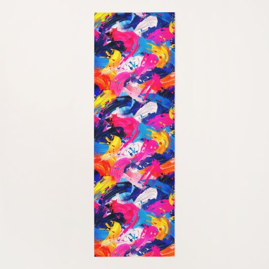 penseelstreken yogamat (Achterkant)