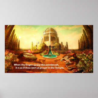 Penseeltempel Poster