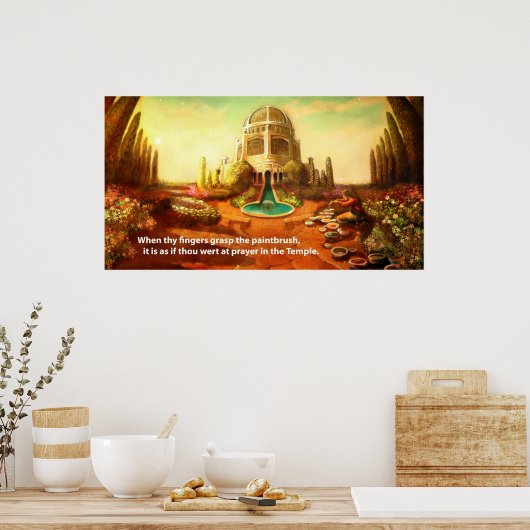 Penseeltempel Poster (Keuken)