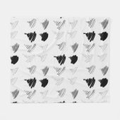 Penseeltest patroonmandje fleece deken (Voorkant (Horizontaal))