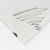 Penseeltest patroonmandje fleece deken (Hoek)