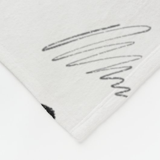 Penseeltest patroonmandje fleece deken (Hoek)