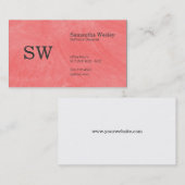 Penseeltextuur (guave) visitekaartje (Voorkant / Achterkant)