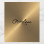 Penseeltextuur Wijn Etiket (Enkel label)