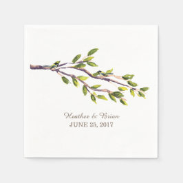 Penseeltvertakkingen Wedding Paper Napkins Servet