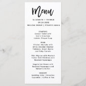 Penseeltypografie Menu (Voorkant)