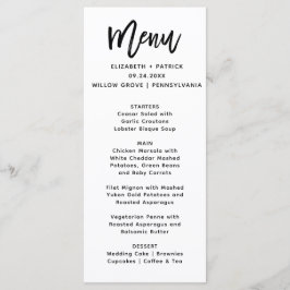 Penseeltypografie Menu
