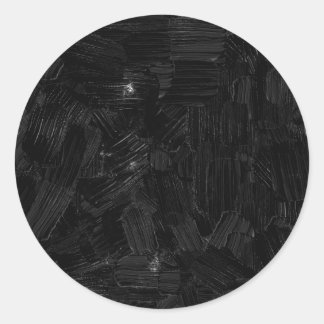 penseelverf ronde sticker