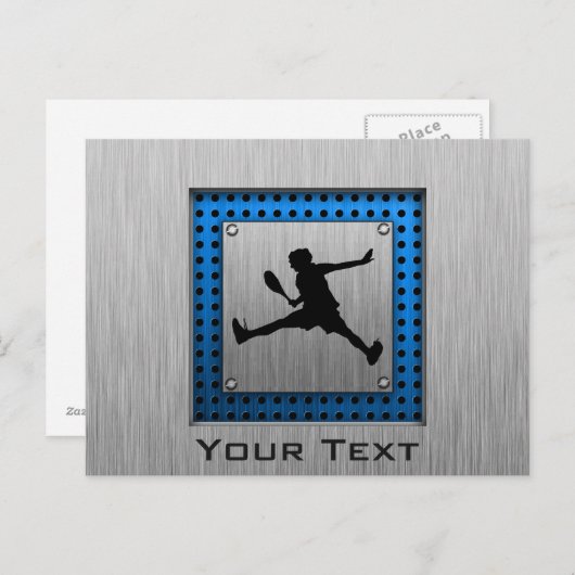 Penseelvormig aluminium bliksem briefkaart (Voorkant / Achterkant)