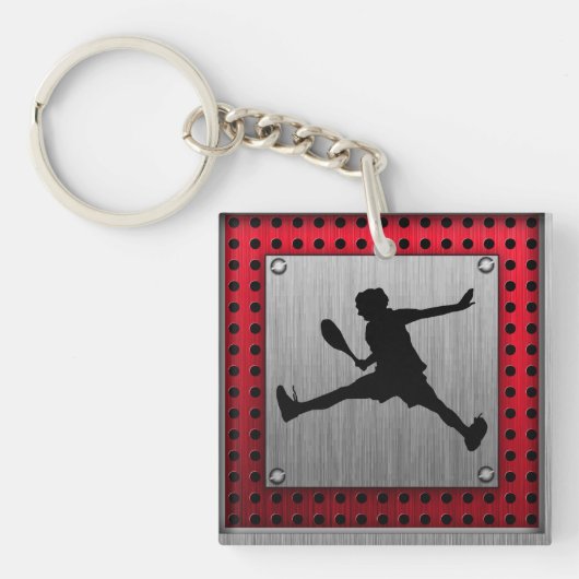 Penseelvormig aluminium bliksem sleutelhanger (Voorkant)