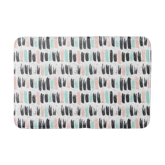Penselen en inktlijnpatroon badmat (Voorkant)
