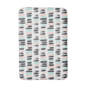 Penselen en inktlijnpatroon badmat (Voorkant Verticaal)