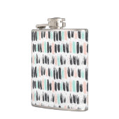 Penselen en inktlijnpatroon heupfles (Links)