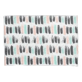 Penselen en inktlijnpatroon kussensloop (Voorkant-Links)