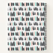 Penselen en inktlijnpatroon notitieboek (Achterkant)