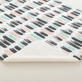 Penselen en inktlijnpatroon sherpa deken (3/4)