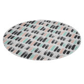 Penselen en inktlijnpatroon snijplank (Hoek)